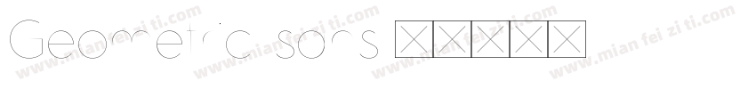 Geometric sans字体转换